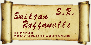 Smiljan Raffanelli vizit kartica